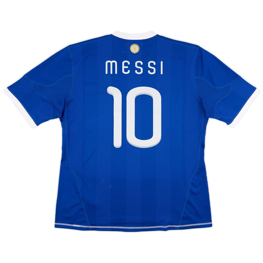 2010-11 Argentina Away Shirt Messi #10 - 6/10 - (XL)