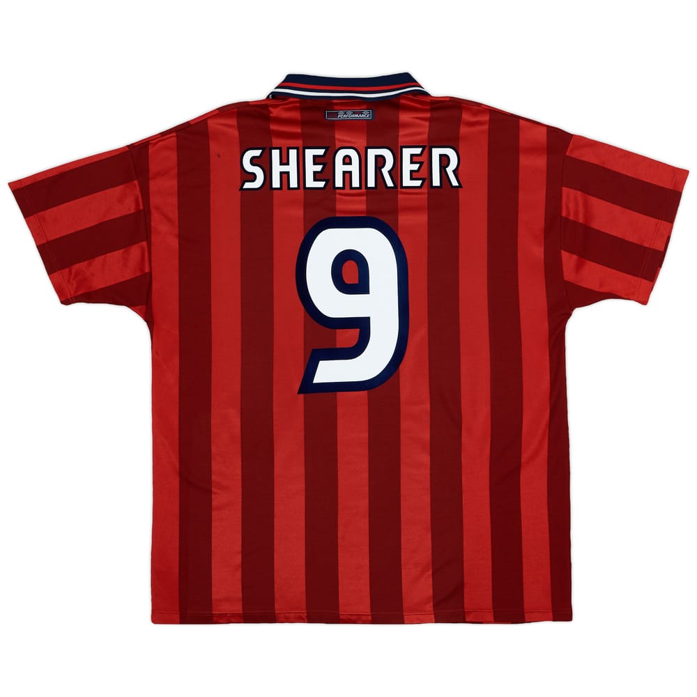 1997-99 England Away Shirt Shearer #9 - 6/10 - (XL)