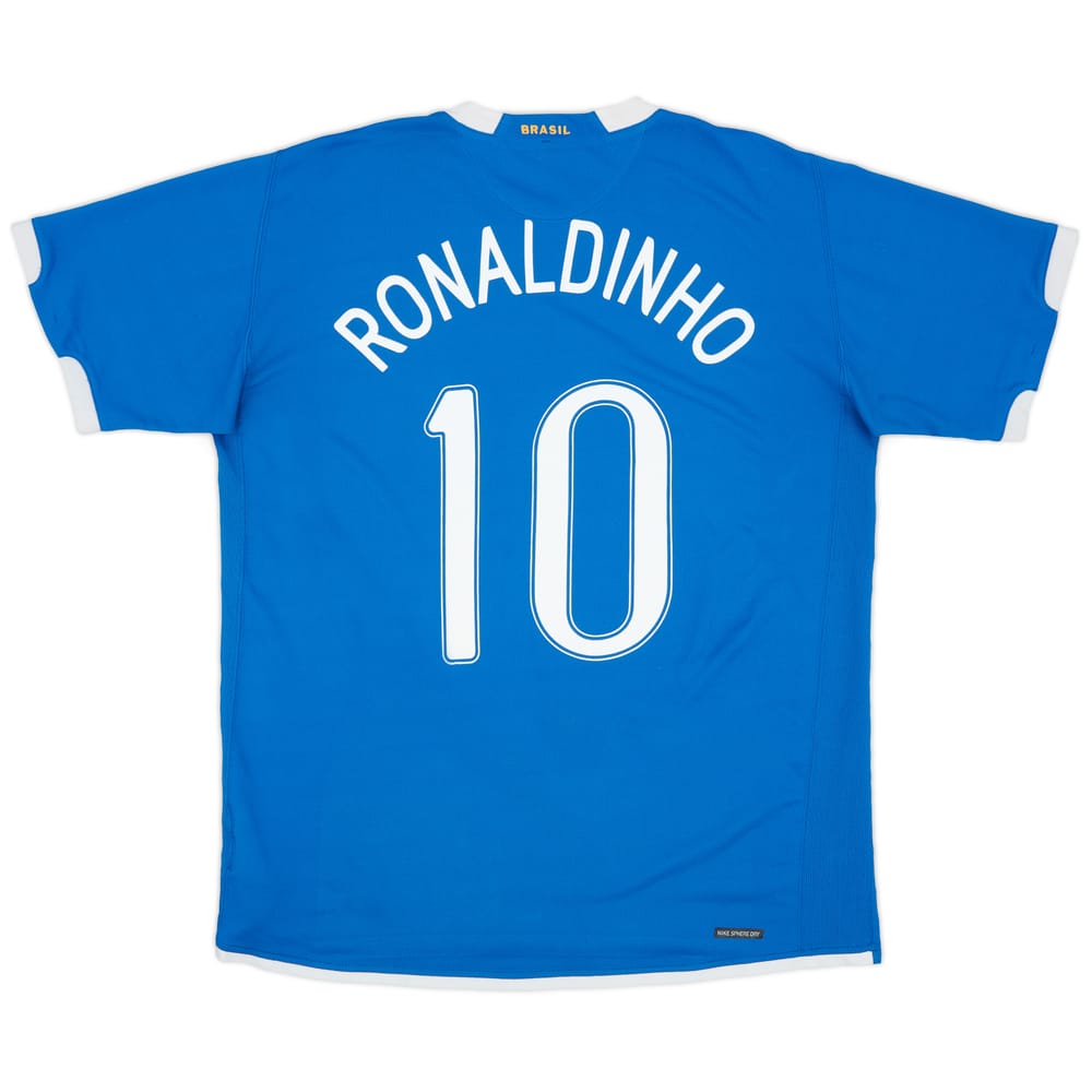 2006-07 Brazil Away Shirt Ronaldinho #10 - 6/10 - (XXL)