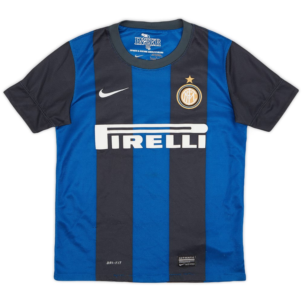 2012-13 Inter Milan Home Shirt - 6/10 - (M.Boys)