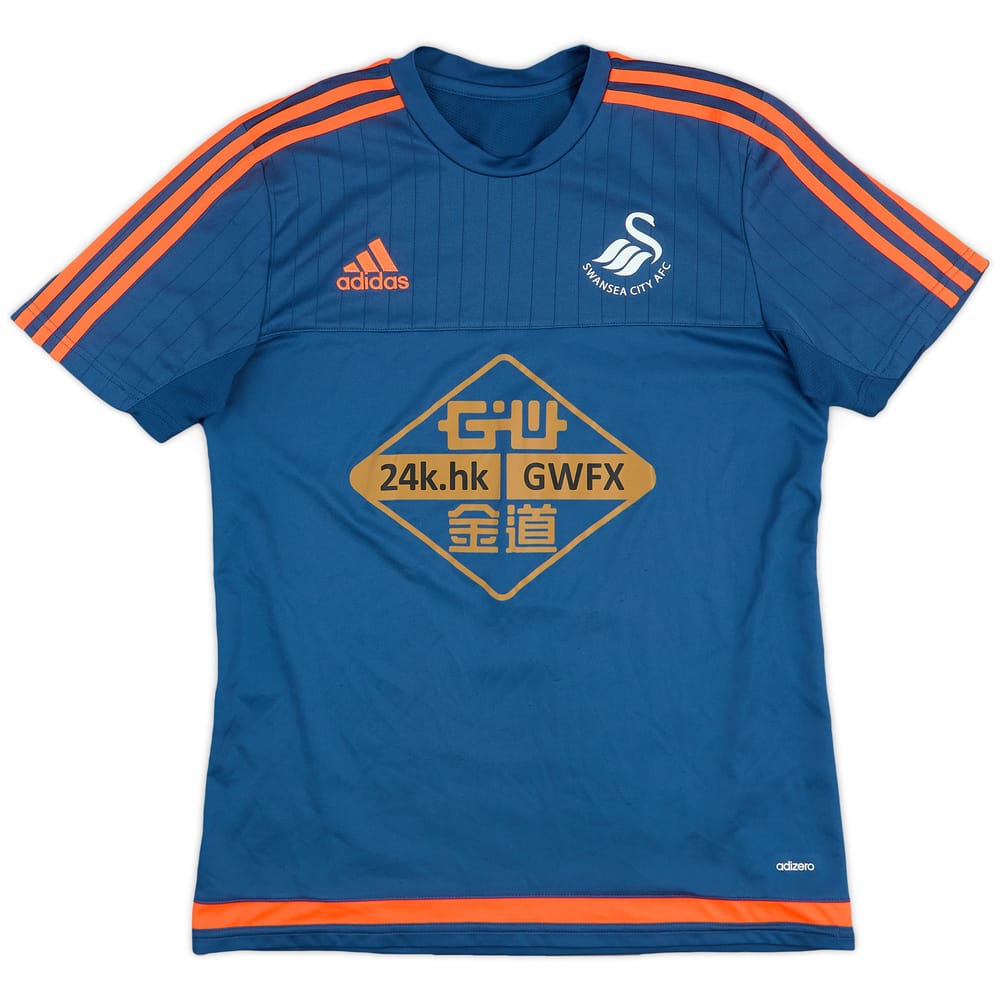 2015-16 Swansea City adidas Training Shirt - 8/10 - (M)