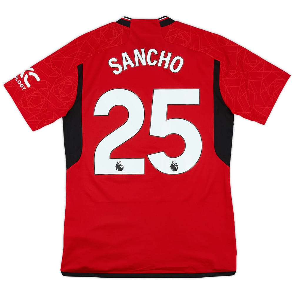 2023-24 Manchester United Home Shirt Sancho #25 - 8/10 - (M)