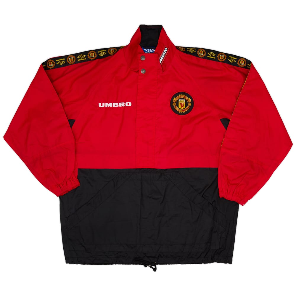 1996-97 Manchester United Umbro 1/2 Zip Drill Top - 9/10 - (S)