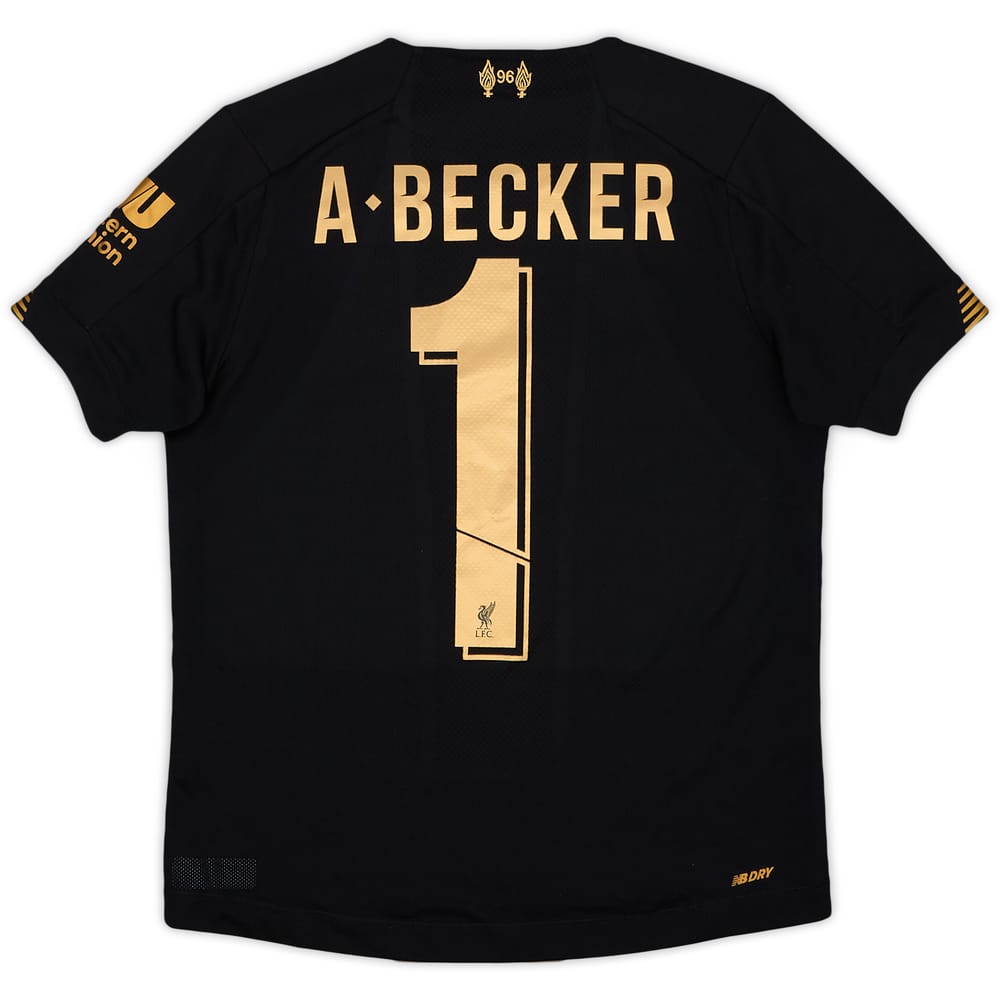 2019-20 Liverpool GK Shirt A.Becker #1 - 8/10 - (M.Boys)