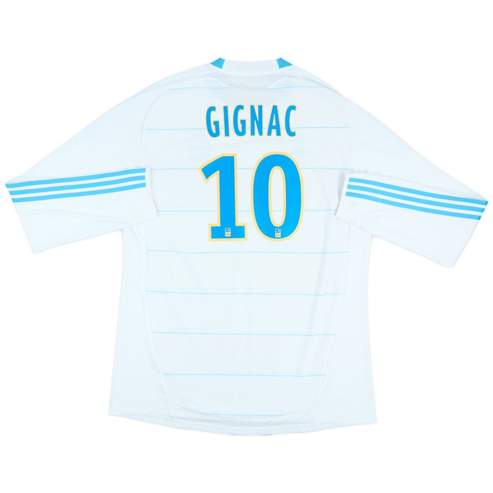 2010-11 Olympique Marseille Home L/S Shirt Gignac #10 - 8/10 - (XL)