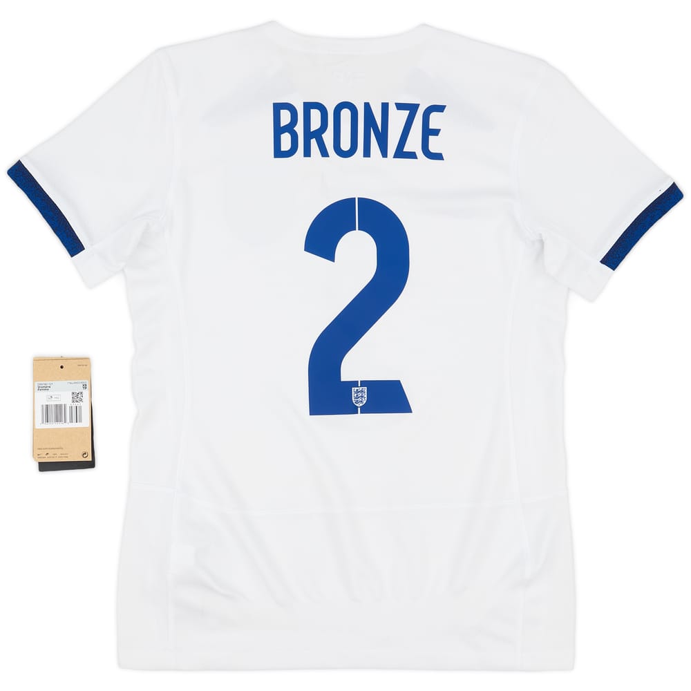 2023-24 England Women's Home Shirt Bronze #2 Women's XS)