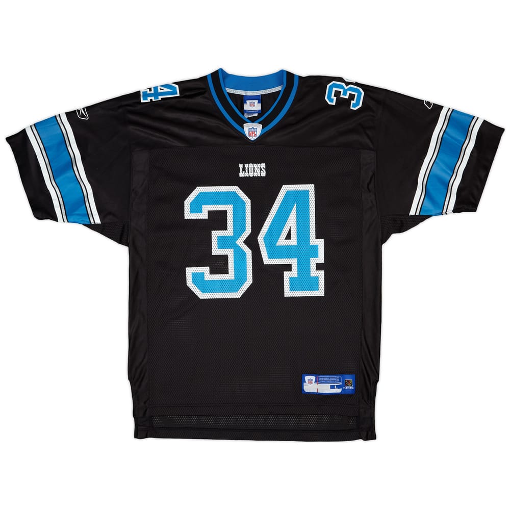 2005-06 Detroit Lions Jones #34 Reebok On Field Alternate Jersey - 9/10 - (L)