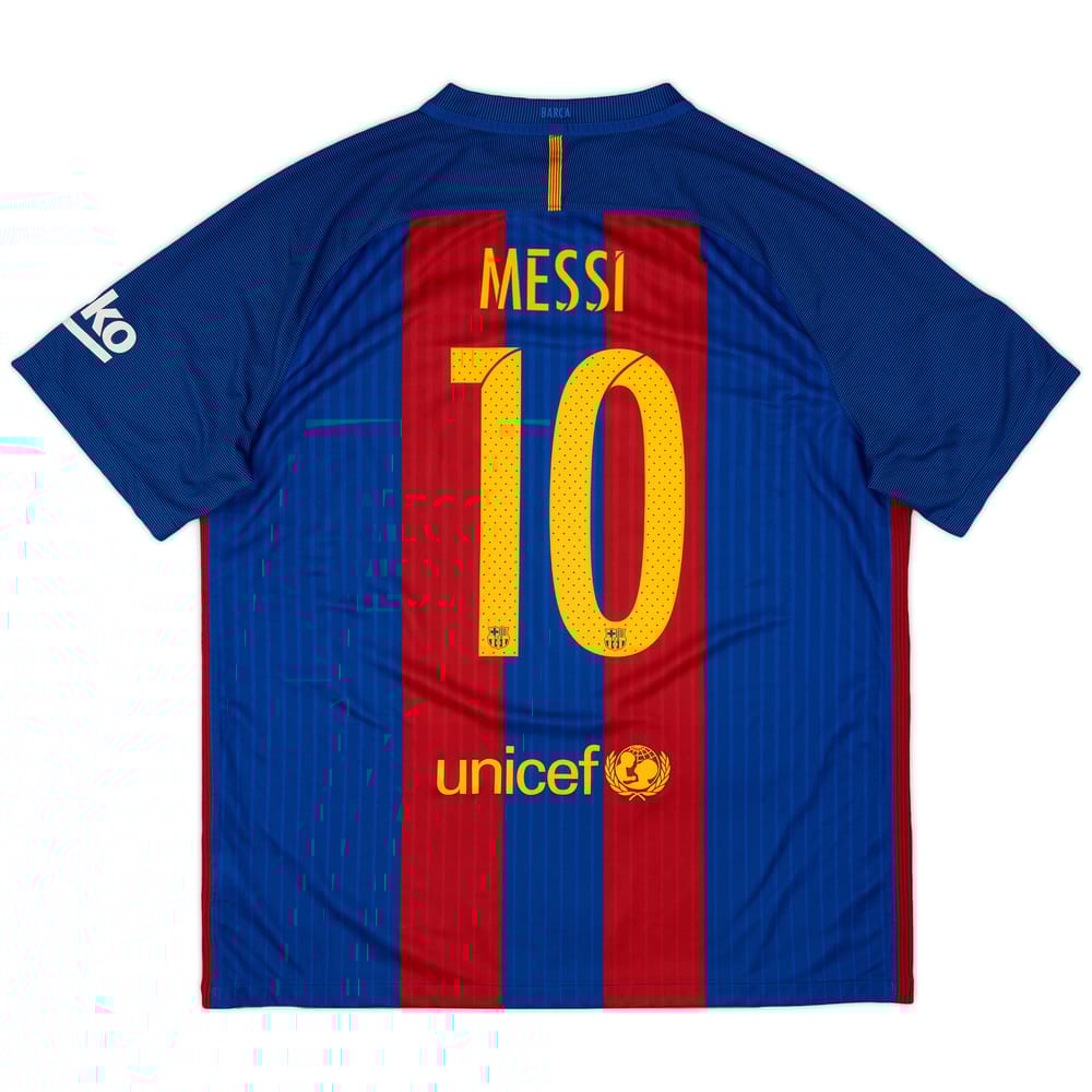 2016-17 Barcelona Home Shirt Messi #10 - 8/10 - (XL)