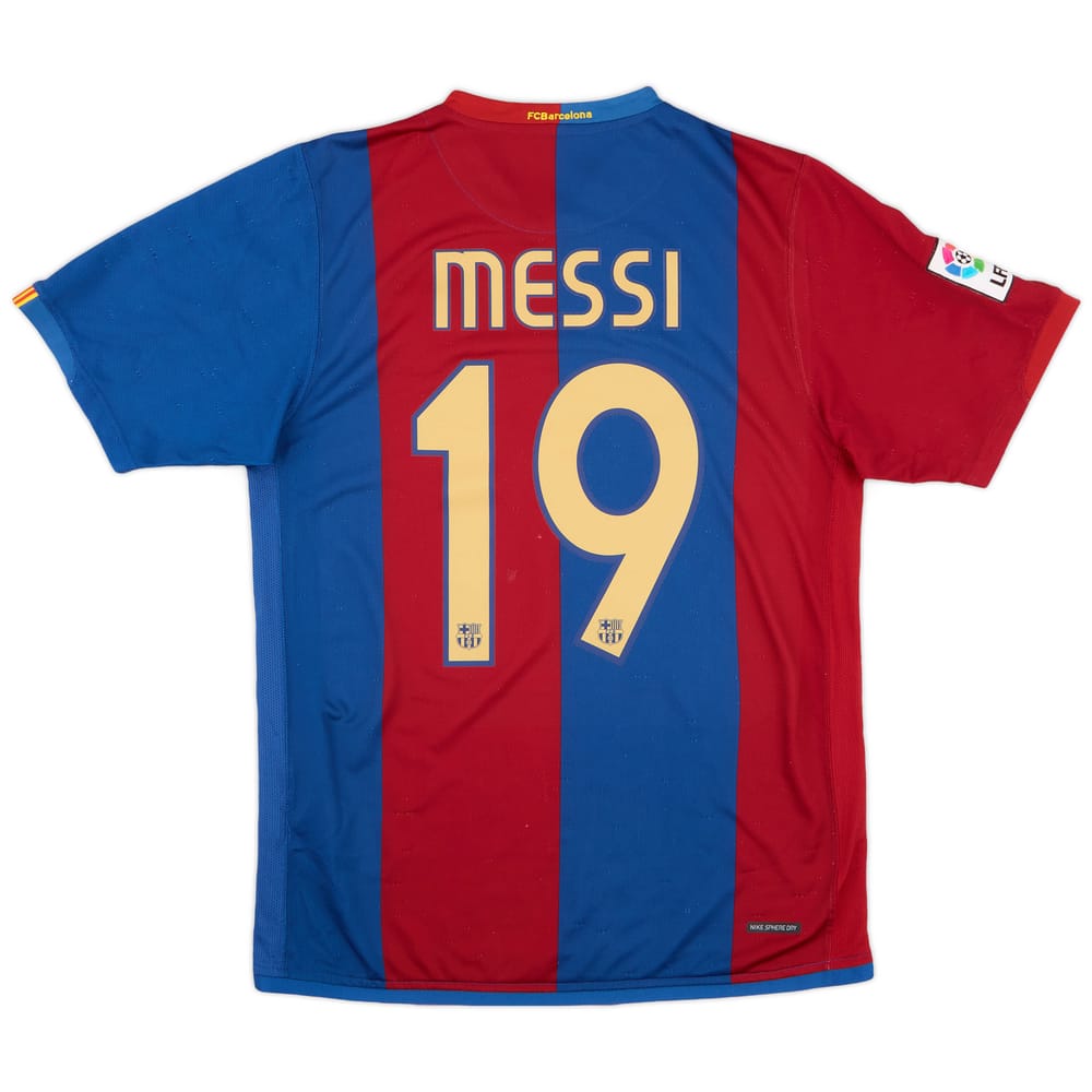2006-07 Barcelona Home Shirt Messi #19 - 6/10 - (M)