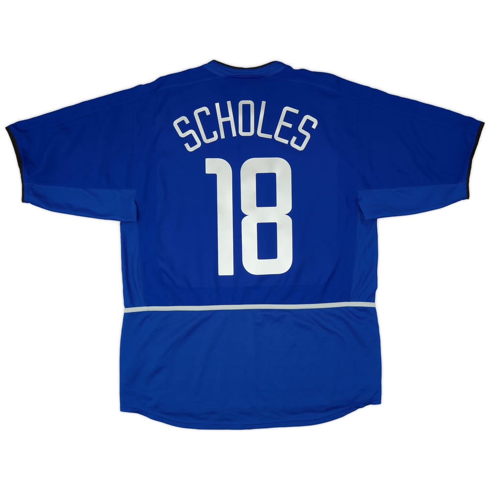 2002-03 Manchester United Third Shirt Scholes #18 - 8/10 - (L)