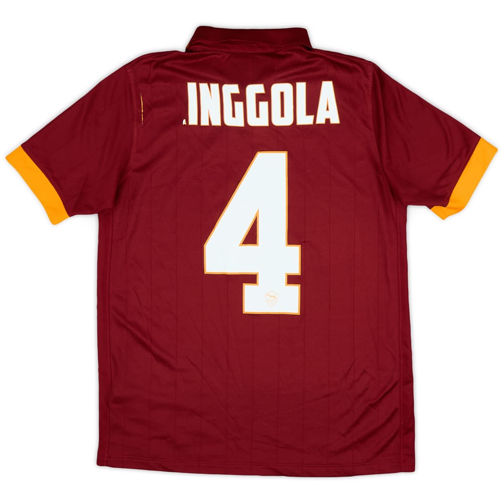 2014-15 Roma Home Shirt Nainggolan #4 - 4/10 - (XL.Boys)