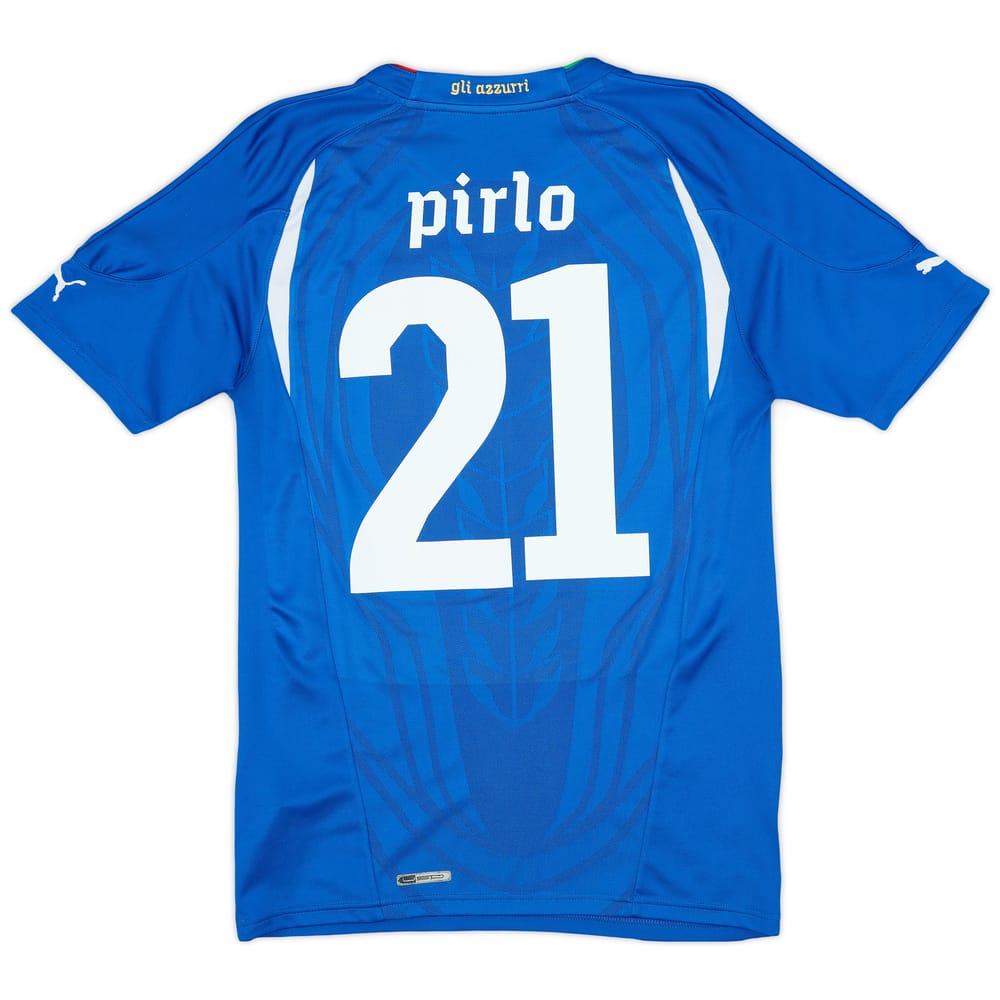 2010-12 Italy Home Shirt Pirlo #21 - 6/10 - (S)