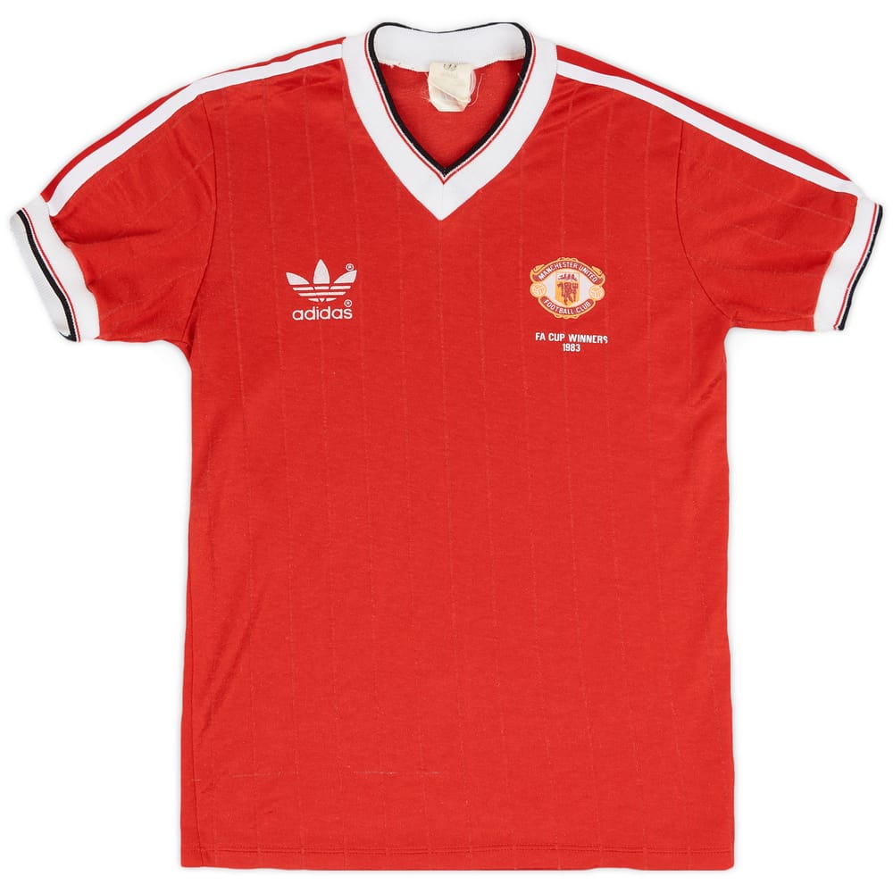 1982-84 Manchester United 'FA Cup Winners' Home Shirt - 8/10 - (Y)