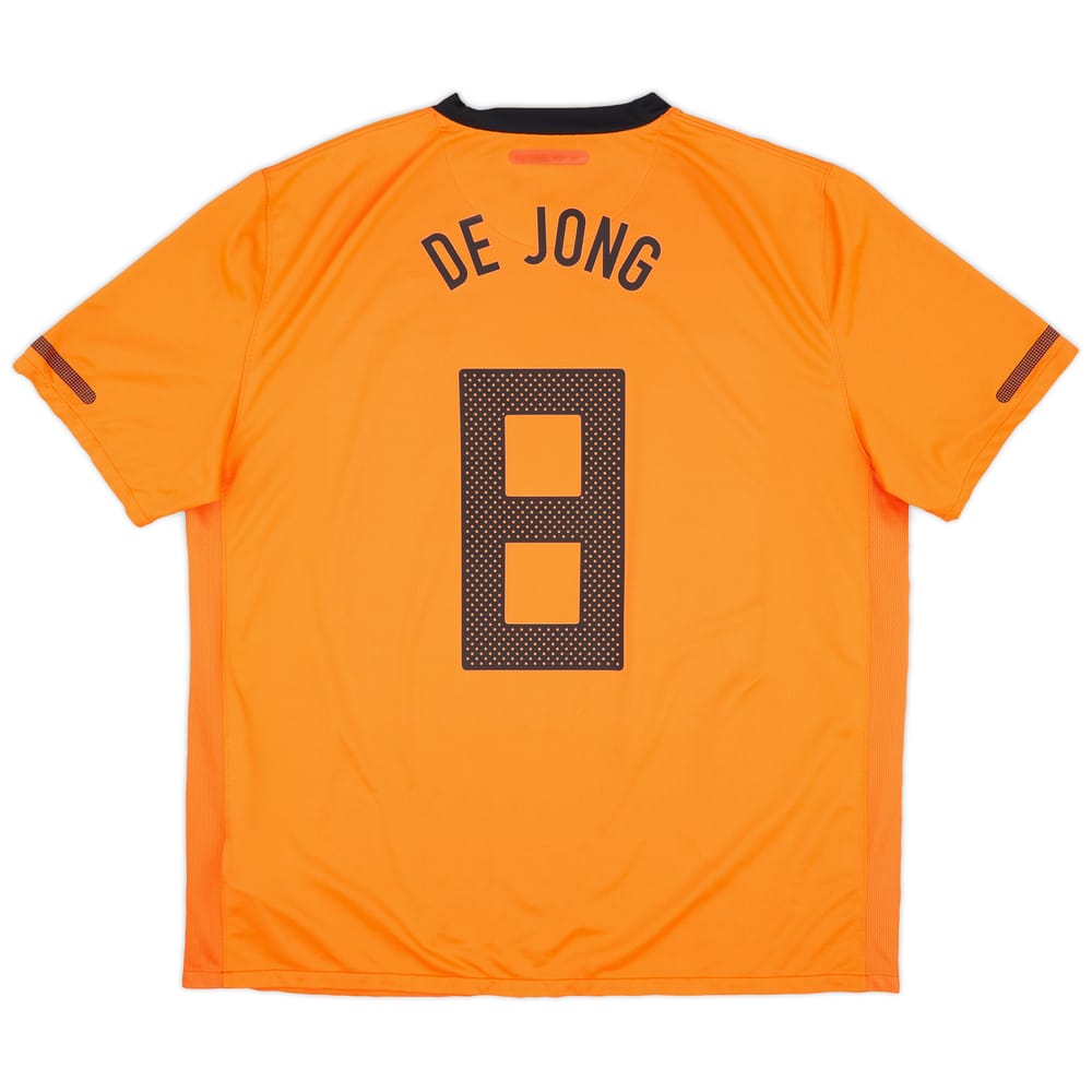 2010-11 Netherlands Home Shirt De Jong #8 - 8/10 - (XXL)
