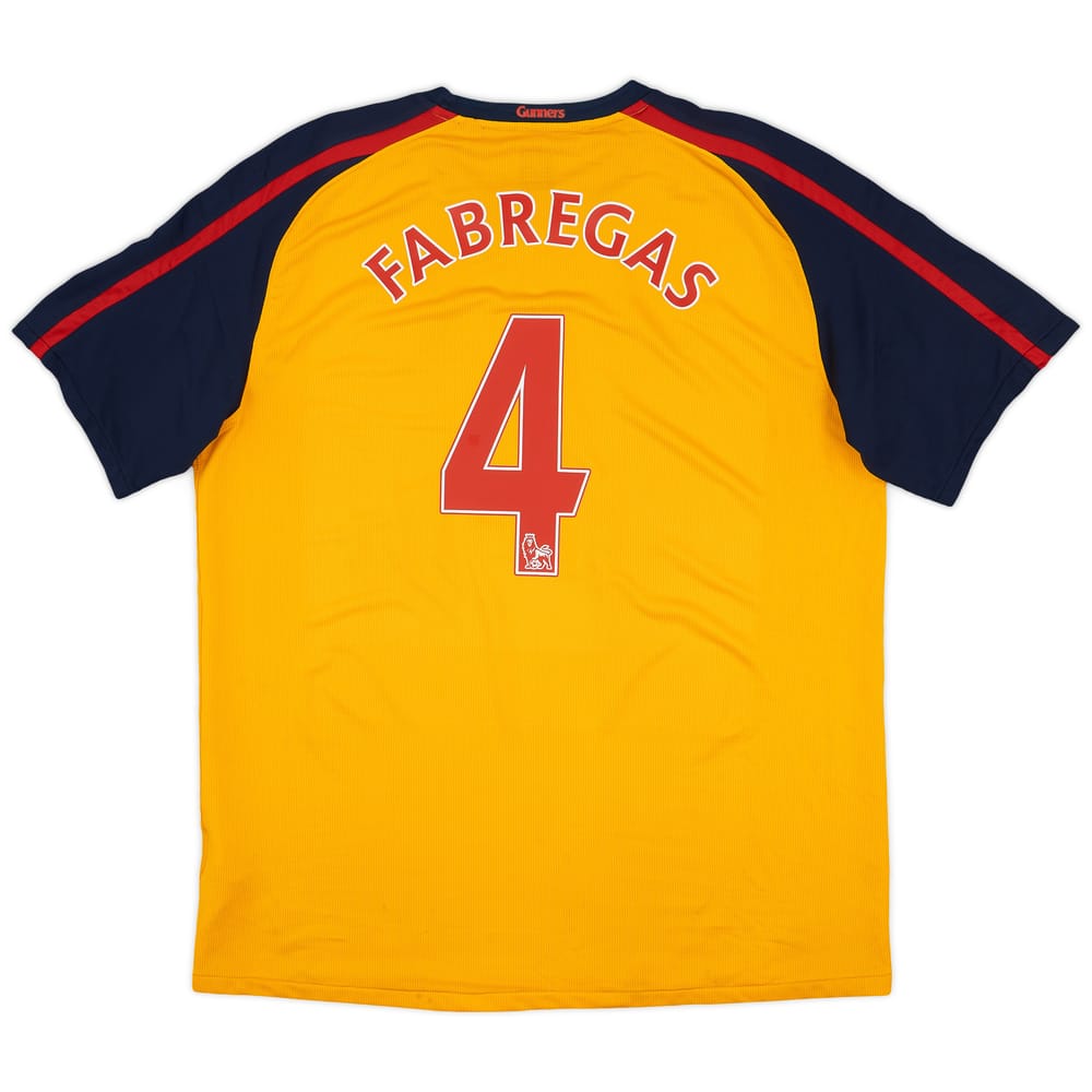 2008-09 Arsenal Away Shirt Fabregas #4 - 5/10 - (XL)