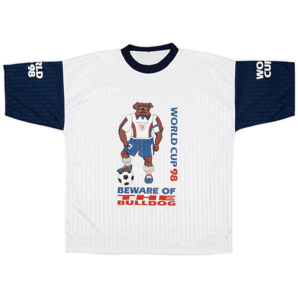 1998 England Fan 'Beware of the Bulldog' Shirt - 7/10 - (XL)