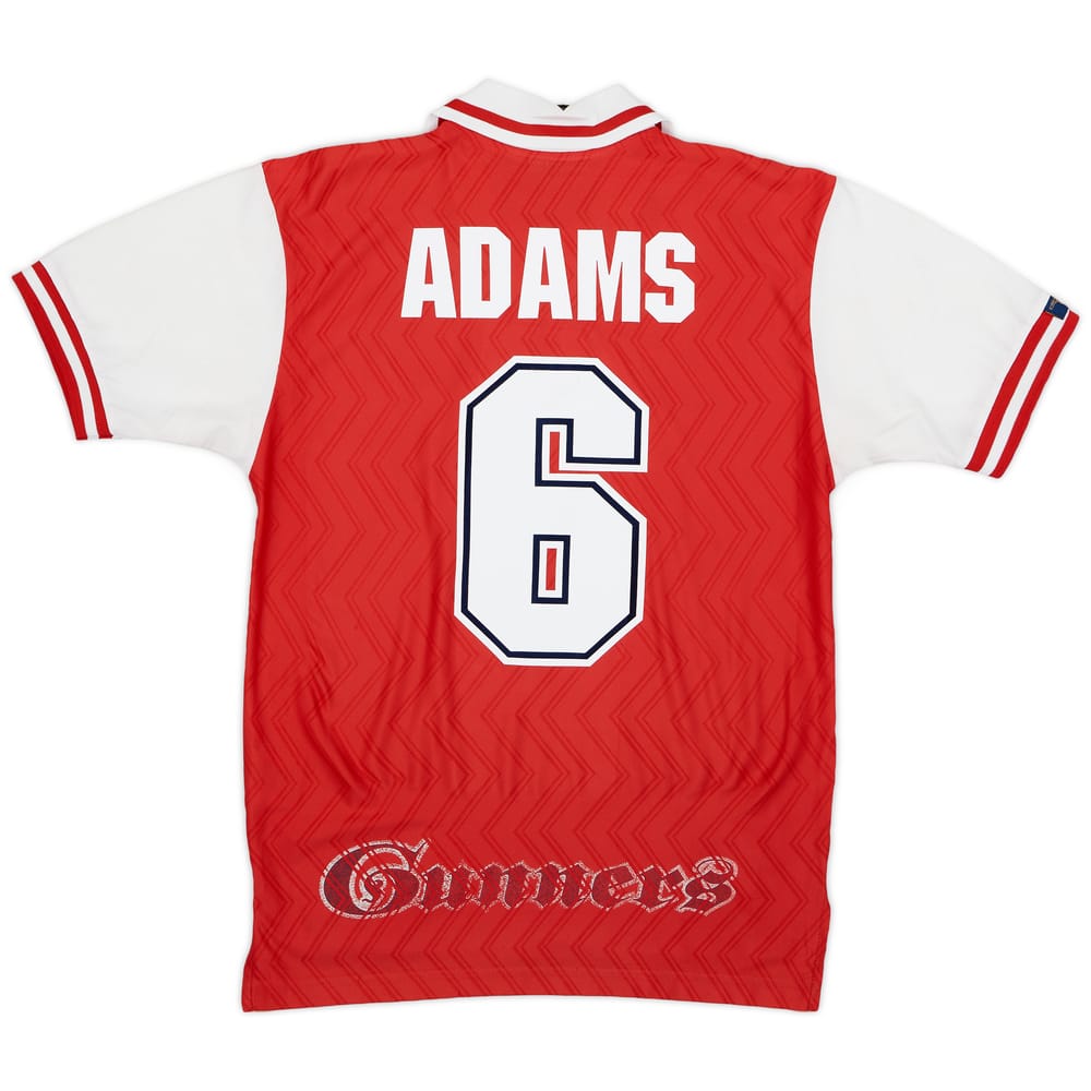 1996-98 Arsenal Home Shirt Adams #6 - 7/10 - (S)
