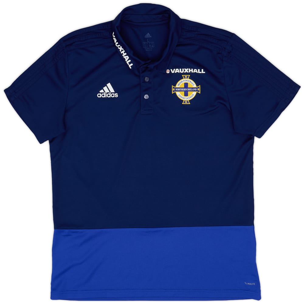 2017-18 Northern Ireland adidas Polo Shirt - 9/10 - (L)