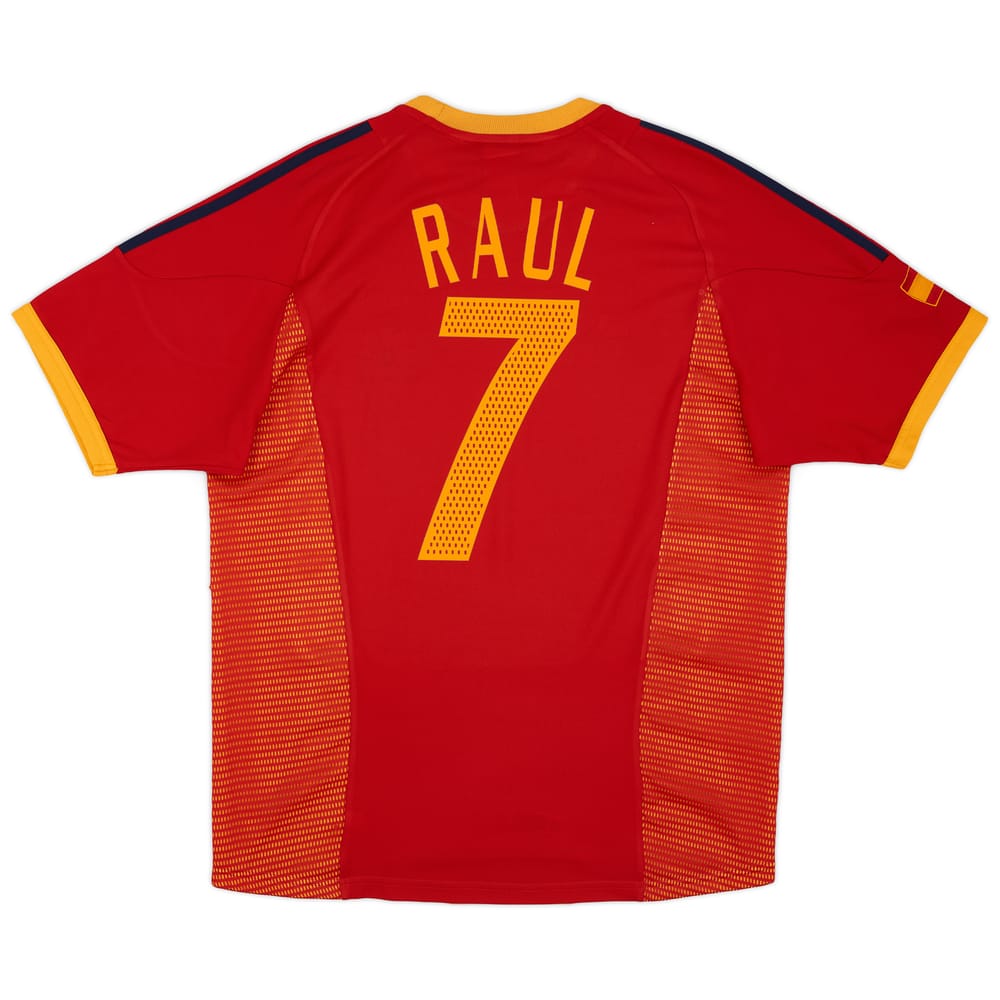 2002-04 Spain Home Shirt Raul #7 - 6/10 - (M)