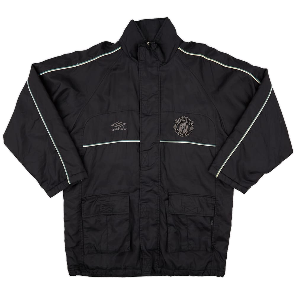 2000-01 Manchester United Umbro Padded Bench Coat - 9/10 - (L)