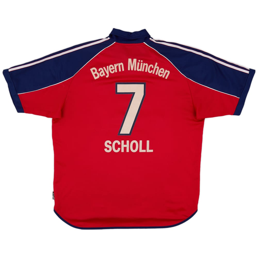 1999-01 Bayern Munich Home Shirt Scholl #7 - 6/10 - (XL)