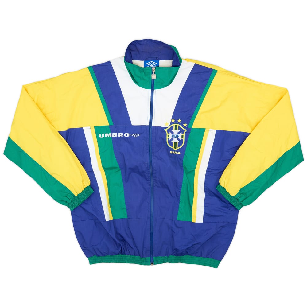 1994-96 Brazil Umbro Track Jacket - 8/10 - (L)