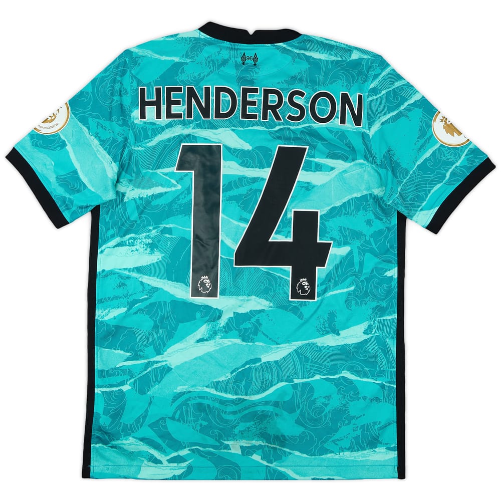 2020-21 Liverpool Away Shirt Henderson #14 - 9/10 - (XL.Boys)