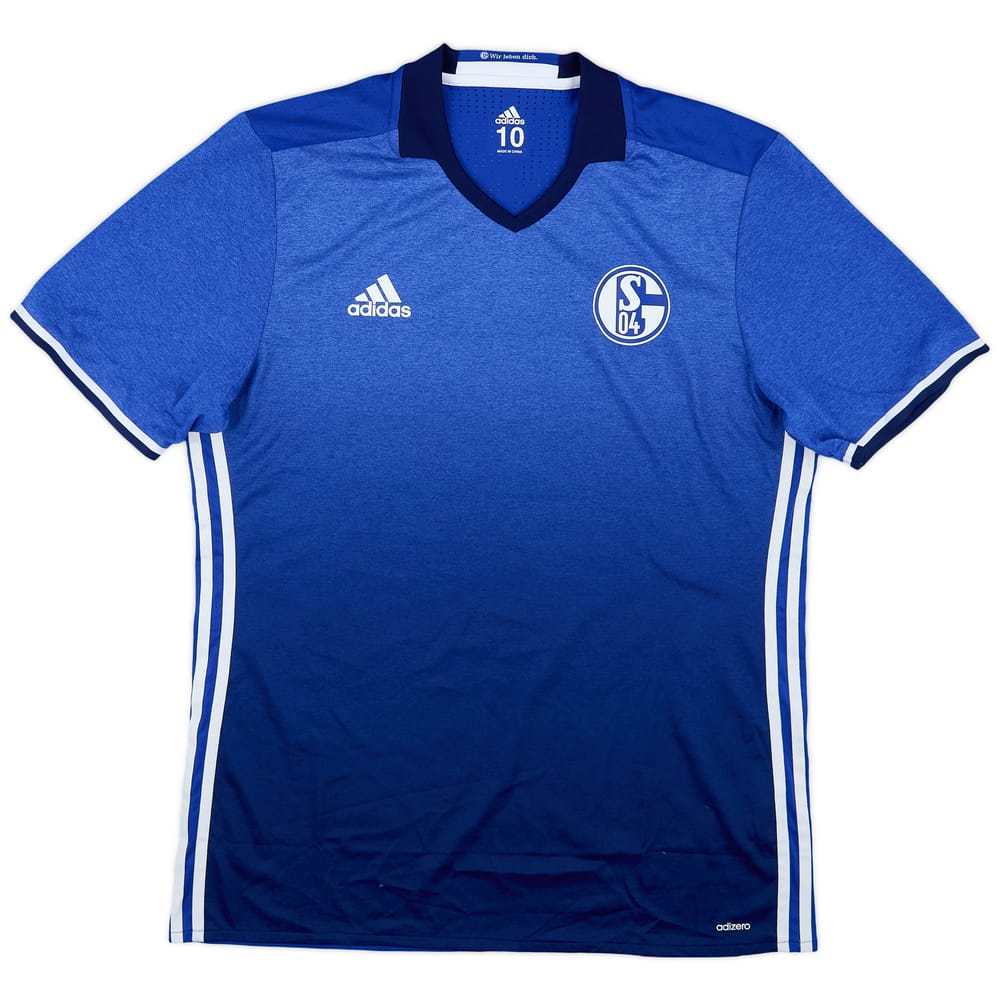 2016-18 Schalke Player Issue Home Shirt - 9/10 - (XL)