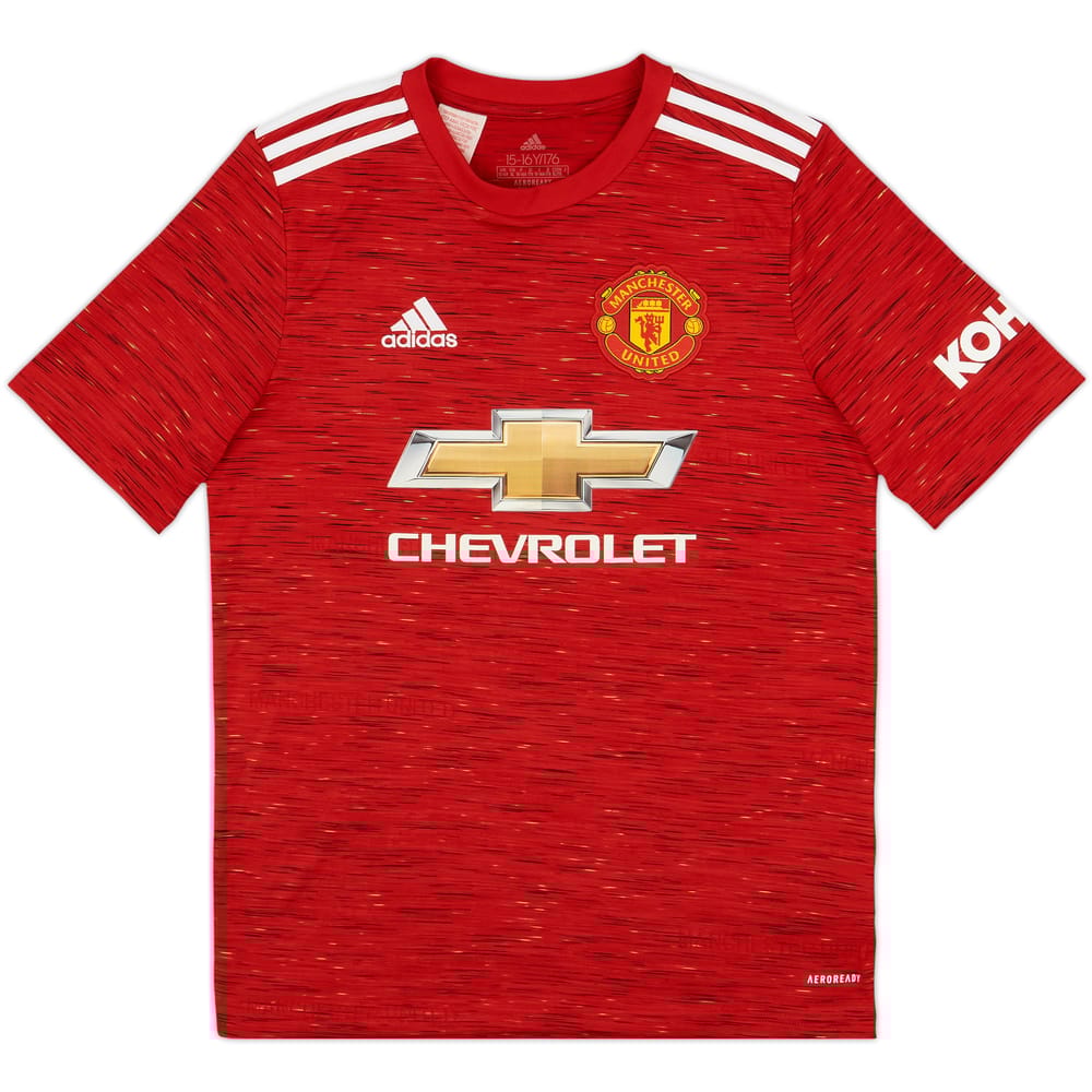 2020-21 Manchester United Home Shirt - 9/10 - (XL.Boys)