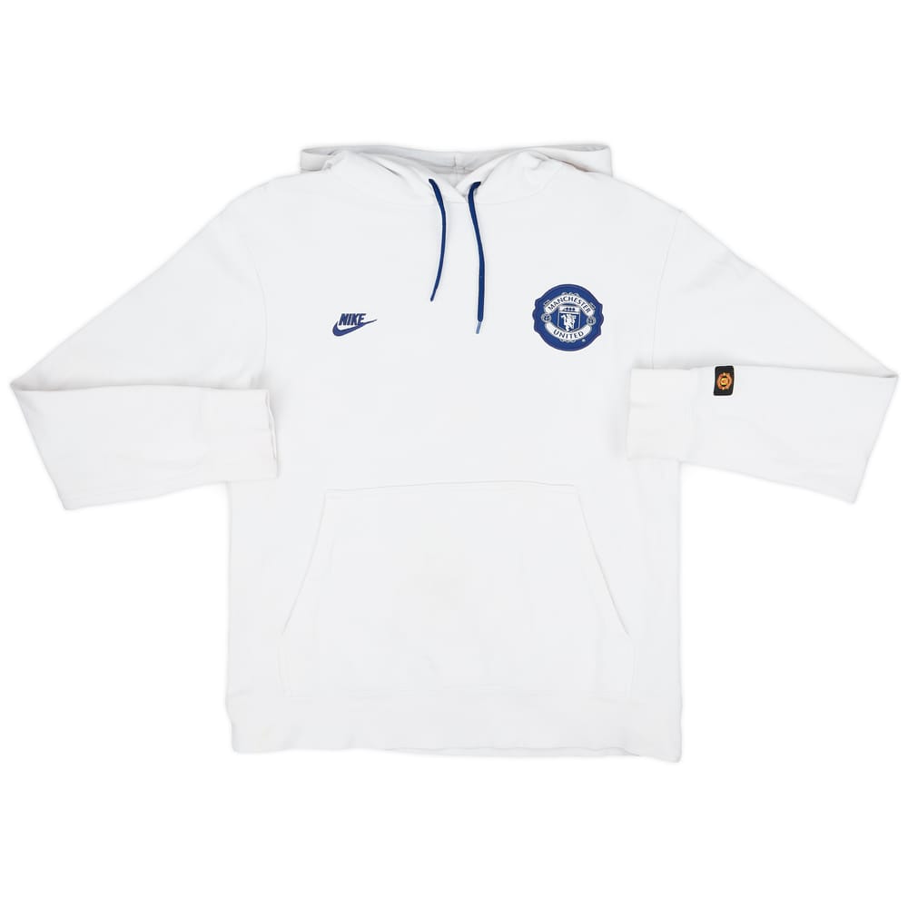 2008-09 Manchester United Nike Hooded Sweat Top - 8/10 - (M)
