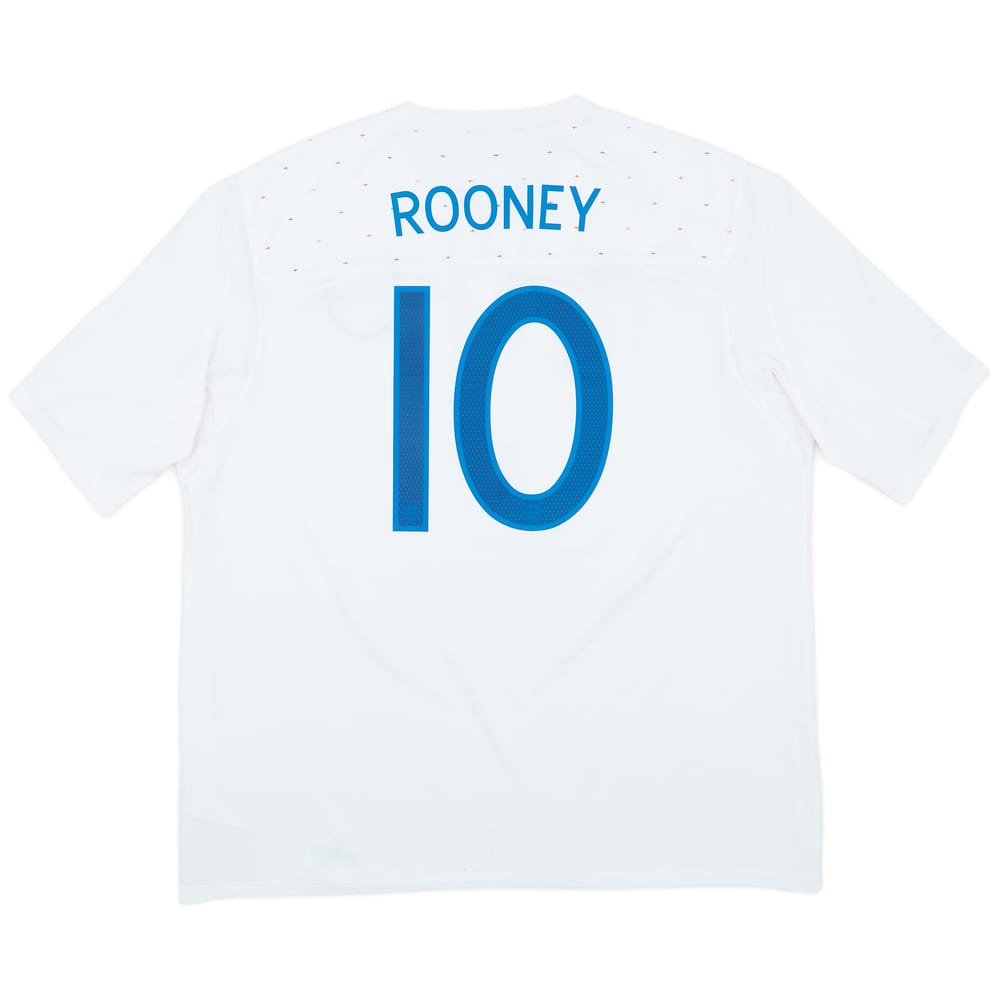 2010-11 England Home Shirt Rooney #10 - 9/10 - (3XL)