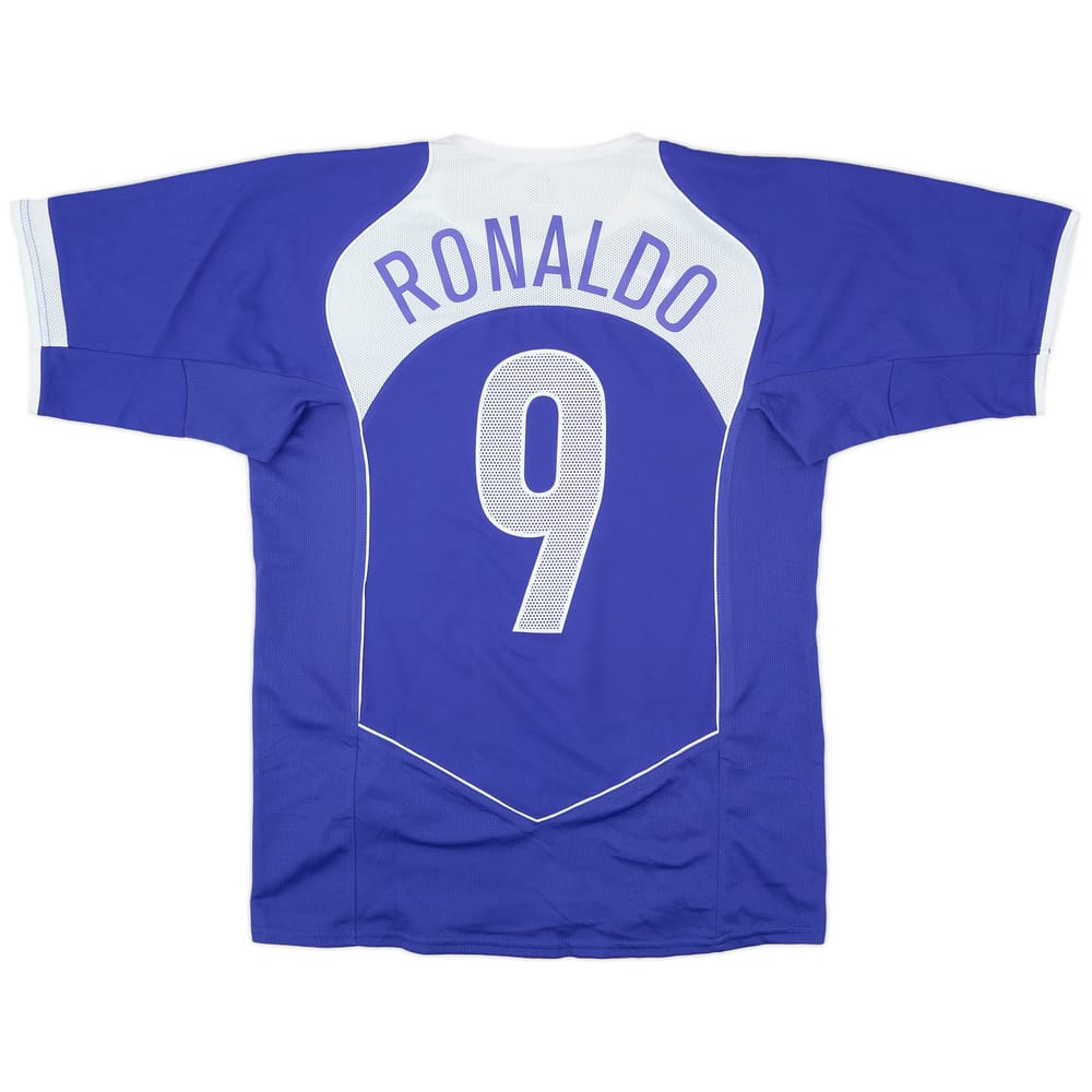 2004-06 Brazil Away Shirt Ronaldo #9 - 7/10 - (M)