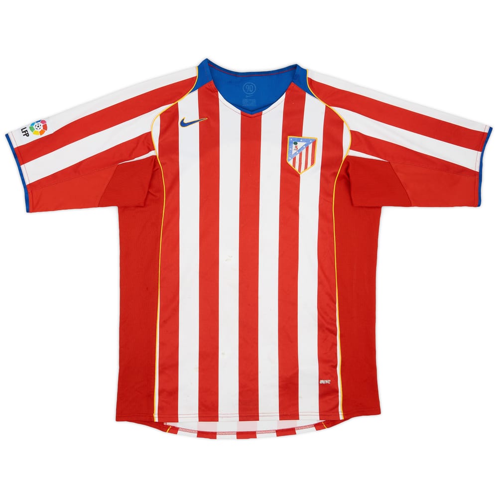 2004-05 Atletico Madrid Home Shirt - 4/10 - (L)