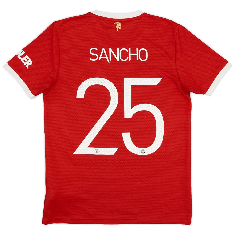 2021-22 Manchester United Home Shirt Sancho #25 - 7/10 - (M)