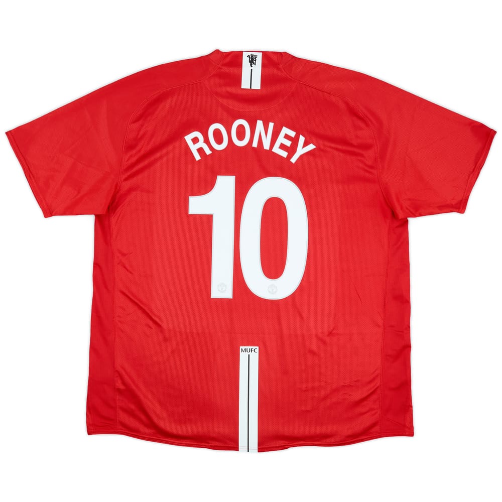 2007-09 Manchester United Home Shirt Rooney #10 - 10/10 - (3XL)