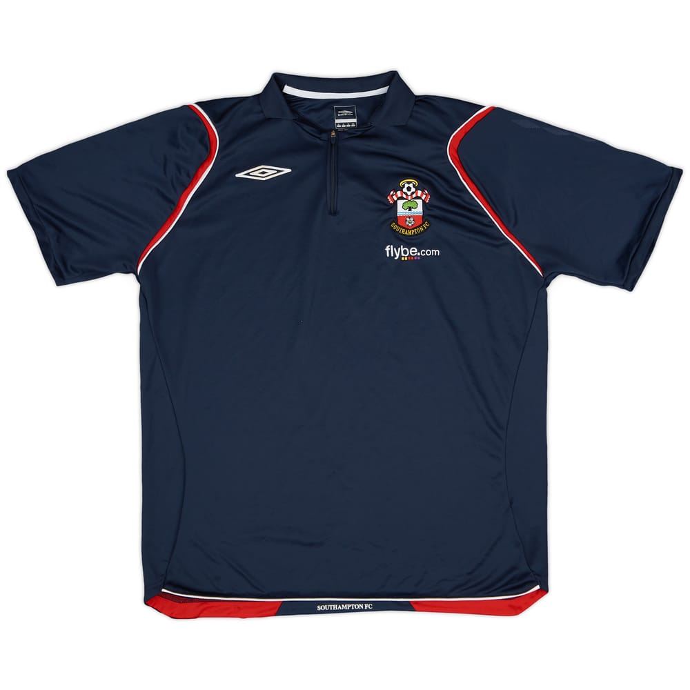 2008-09 Southampton Umbro 1/4 Zip Polo Shirt - 8/10 - (XL)
