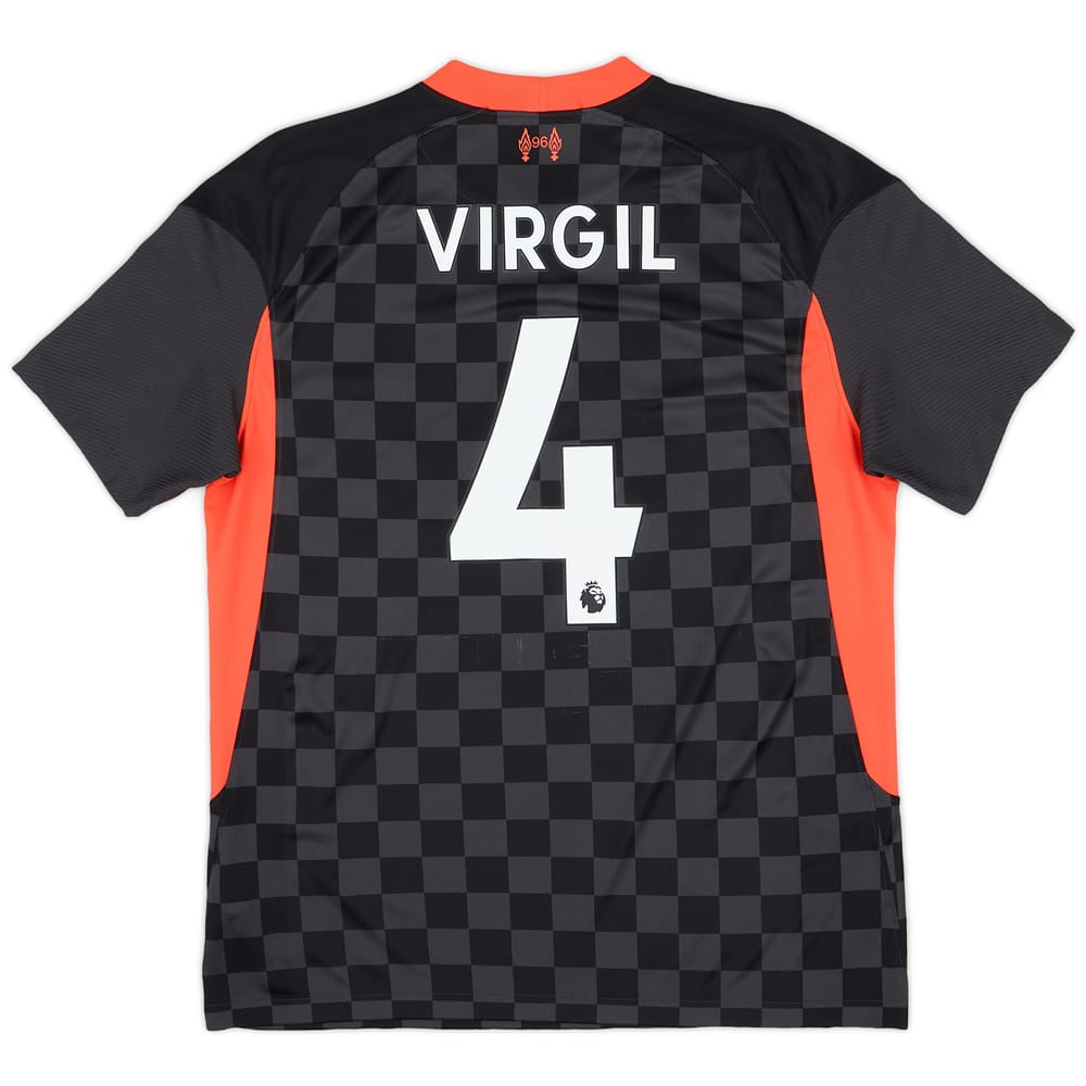 2020-21 Liverpool Third Shirt Virgil #4 - 8/10 - (M)