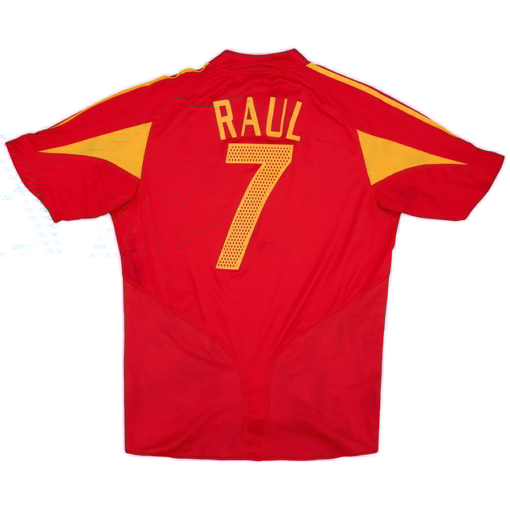 2004-06 Spain Home Shirt Raul #7 - 5/10 - (M)