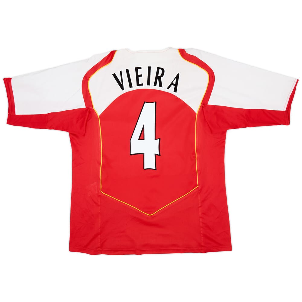 2004-05 Arsenal Home Shirt Vieira #4 - 7/10 - (XL)