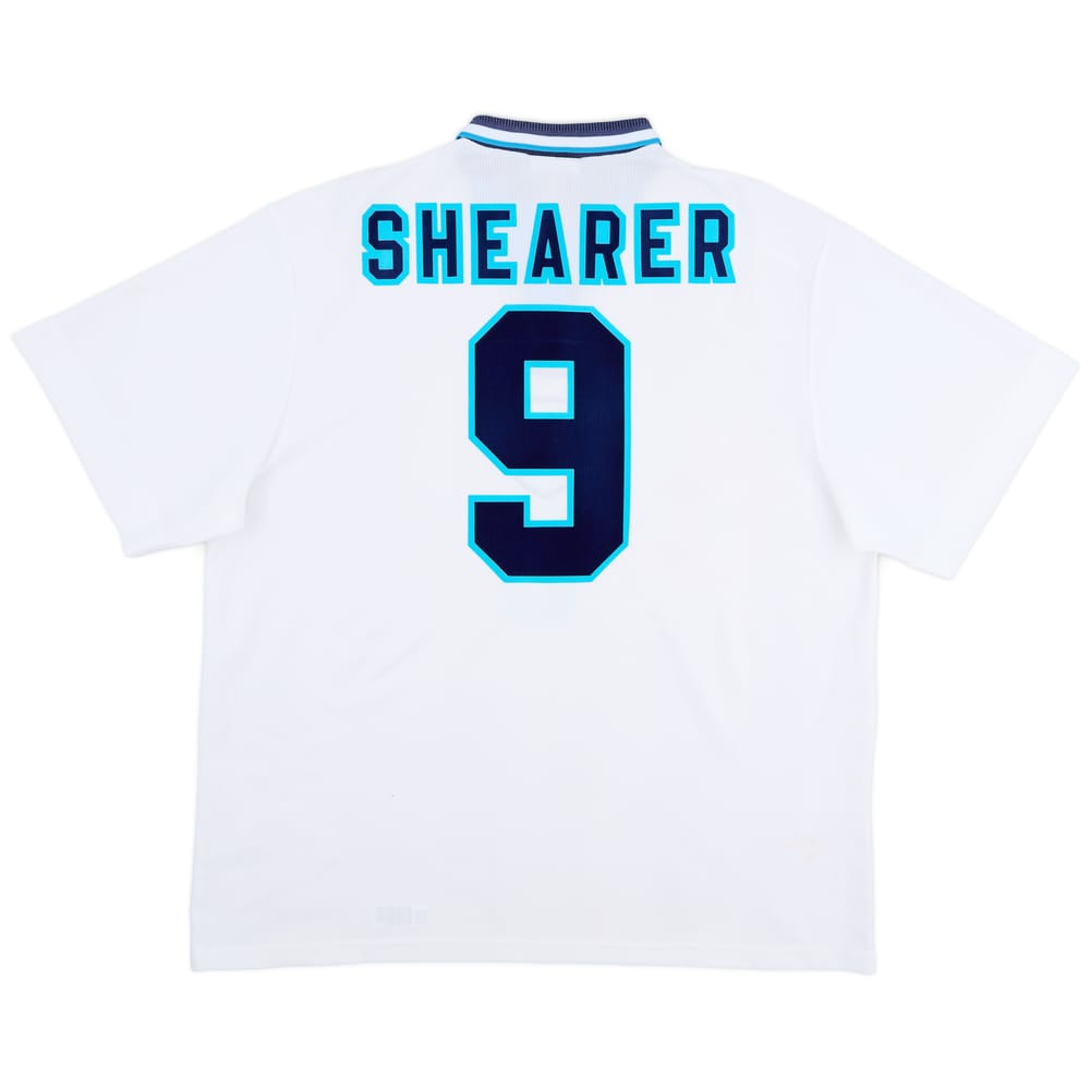 1995-97 England Home Shirt Shearer #9 - 8/10 - (XXL)