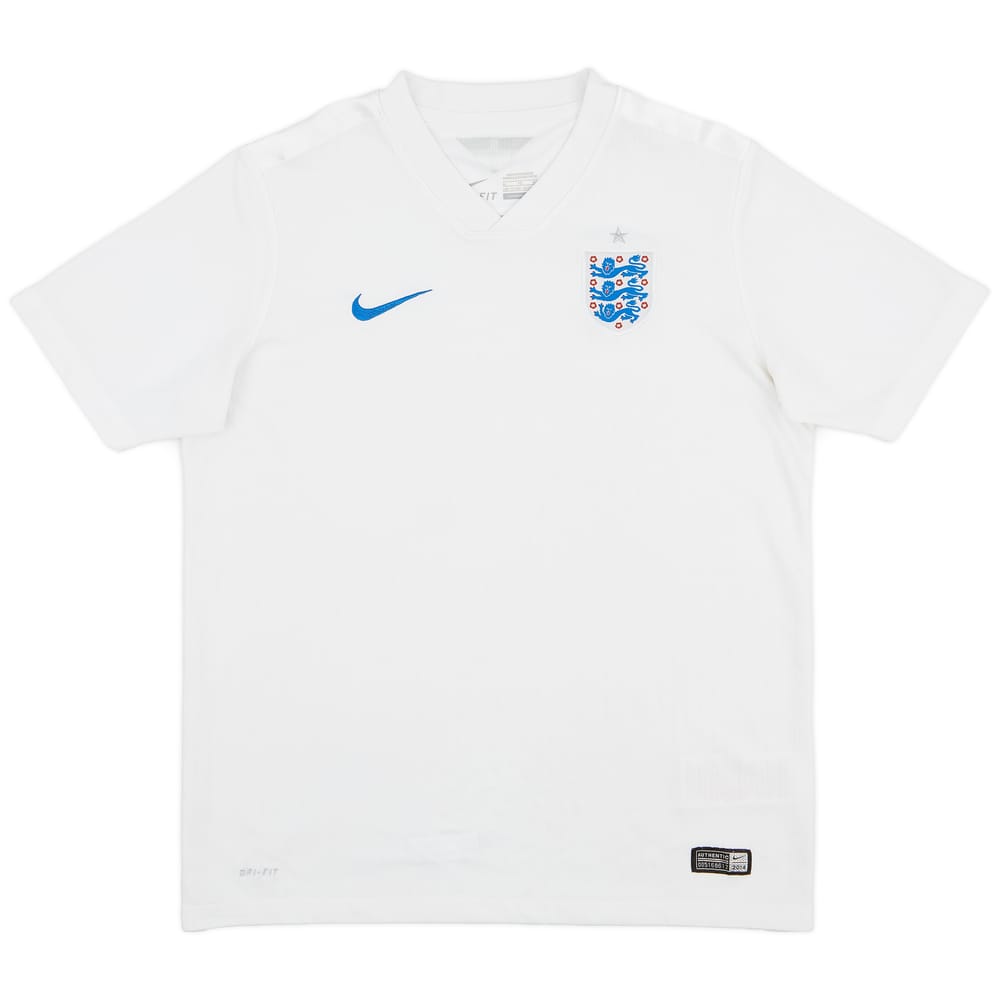2014-15 England Home Shirt - 8/10 - (XL.Boys)