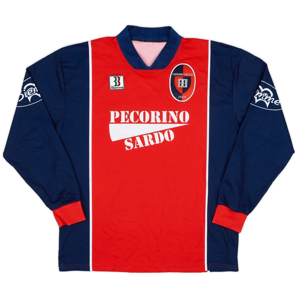 1998-99 Cagliari Biemme Training L/S Shirt - 8/10 - (L)