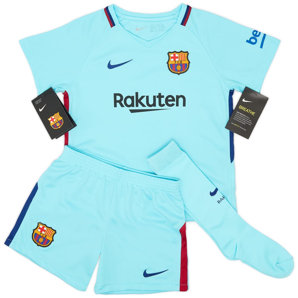 2017-18 Barcelona Away Full Kit (3-4 Years)