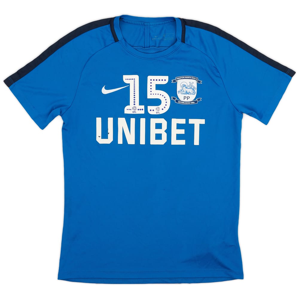 2018-19 Preston North End Player Issue Nike Training Shirt #15 - 6/10 - (M)