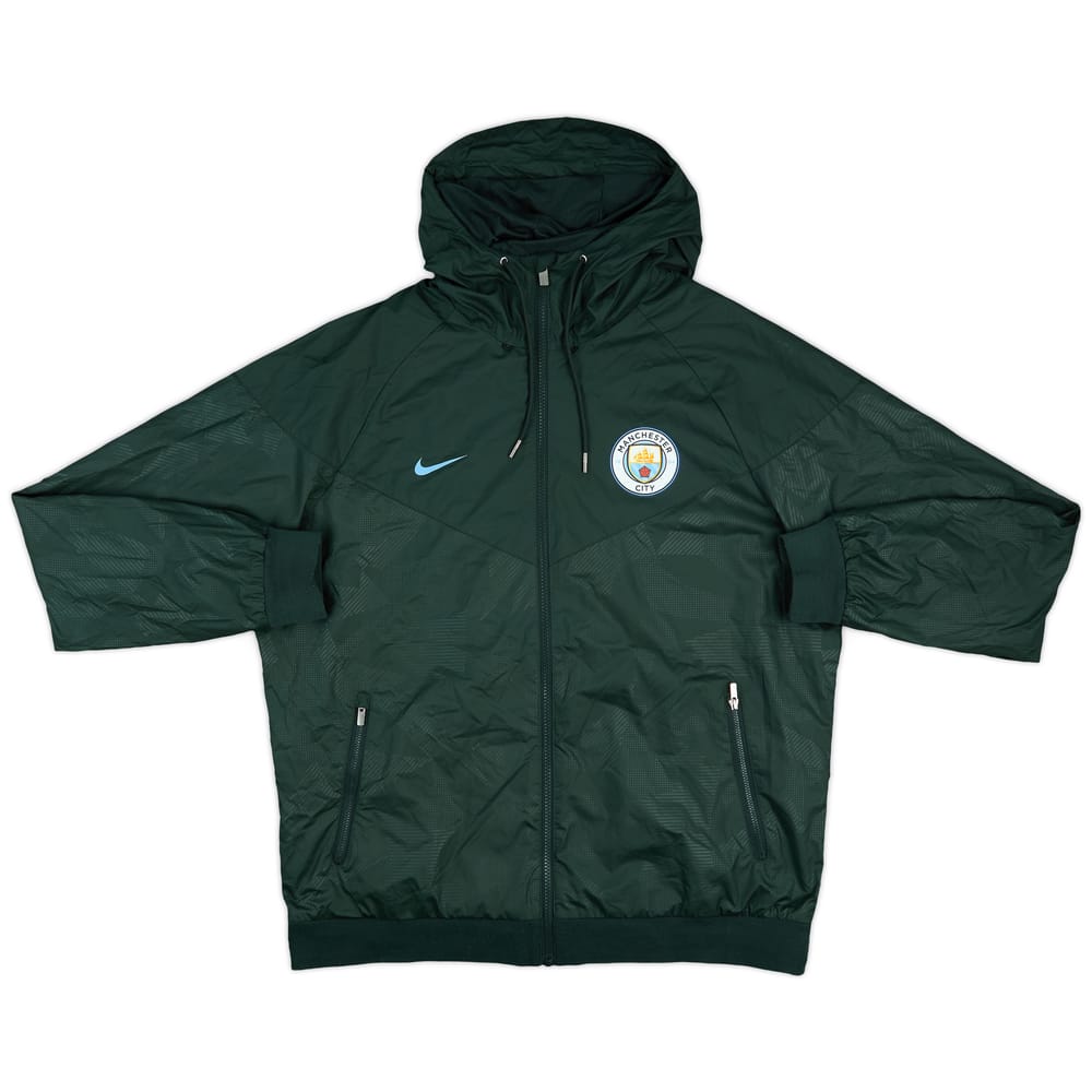 2017-18 Manchester City Nike Hooded Rain Jacket - 8/10 - (L)