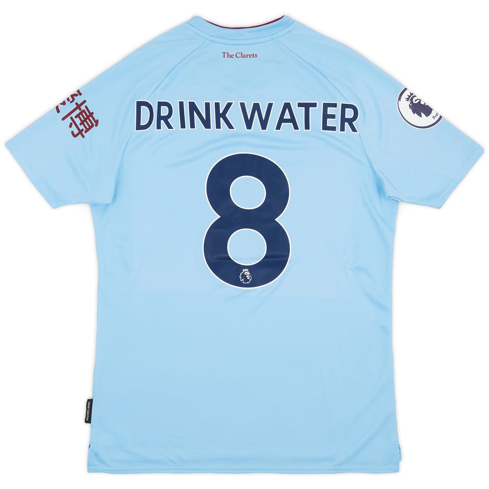 2019-20 Burnley Match Issue Away Shirt Drinkwater #8