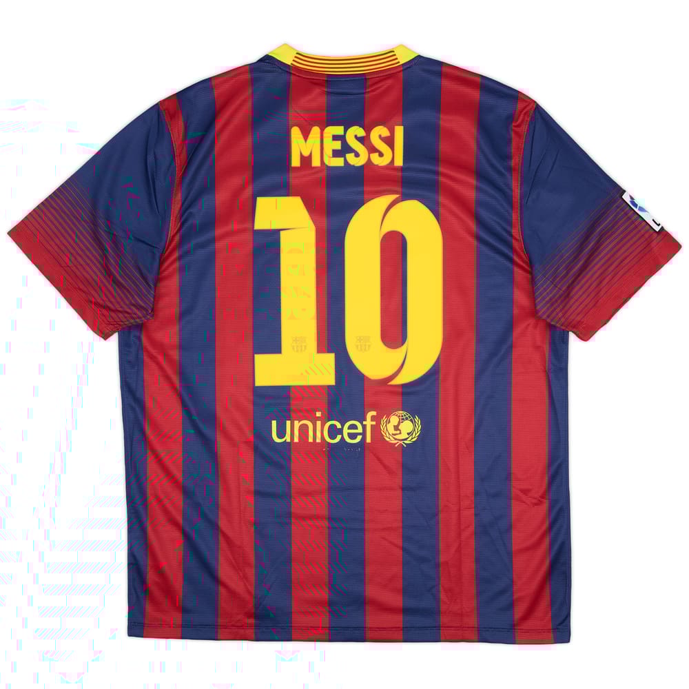 2013-14 Barcelona Home Shirt Messi #10 (XL)
