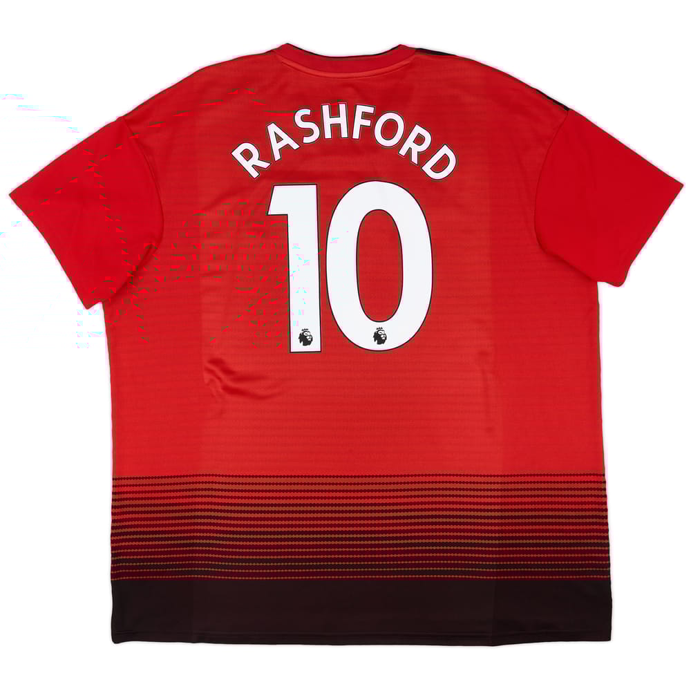 2018-19 Manchester United Home Shirt Rashford #10 - 7/10 - (XXL)