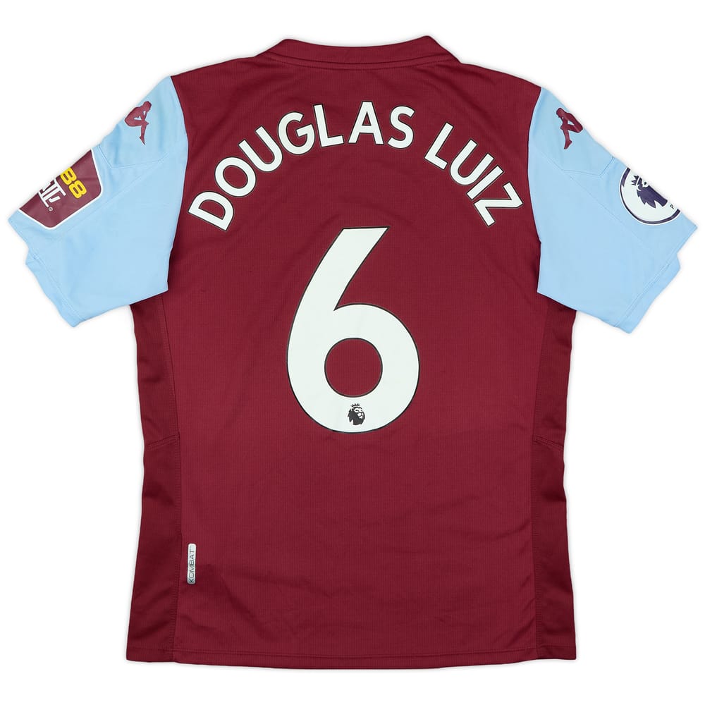 2019-20 Aston Villa Home Shirt Douglas Luiz #6 - 7/10 - (M)