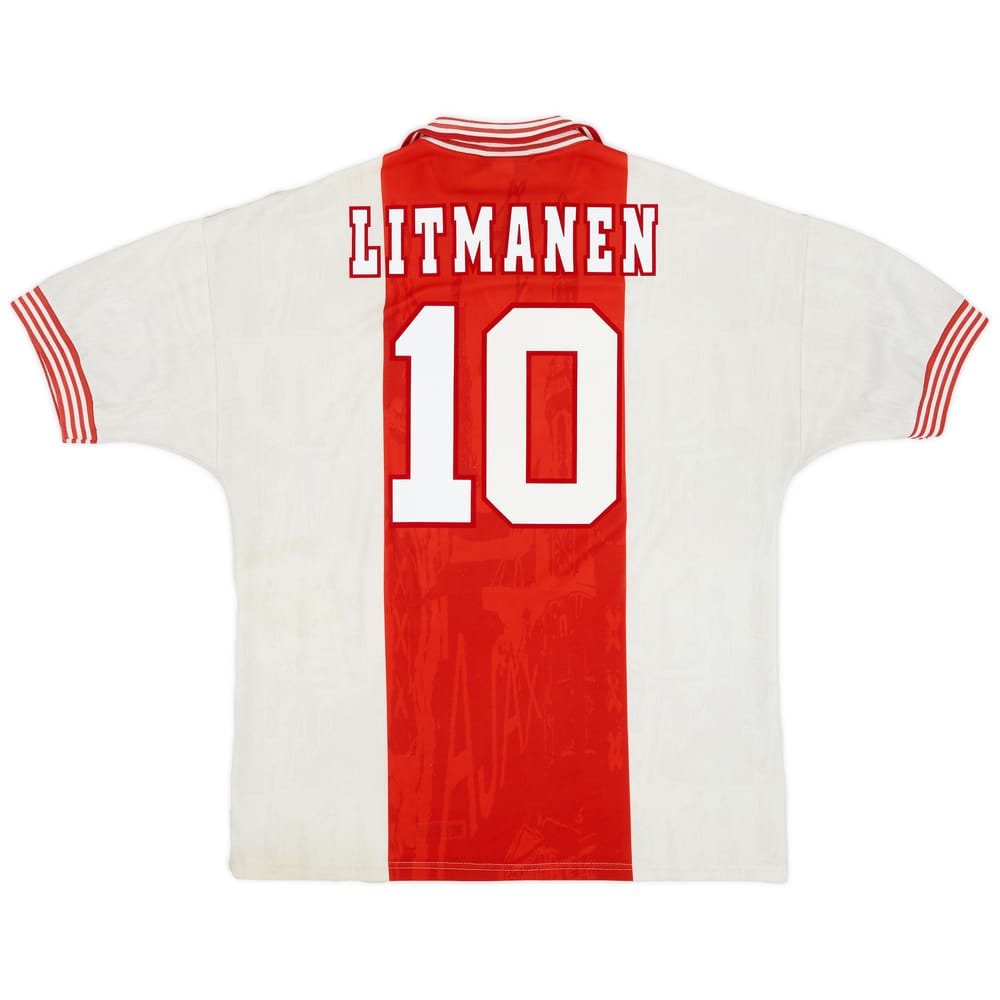 1995-96 Ajax Home Shirt Litmanen #10 - 7/10 - (XL)
